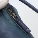 PRADA Shoulder Bag Nylon Light Blue Silver Auth 144144-10