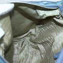 PRADA Shoulder Bag Nylon Light Blue Silver Auth 144144-20