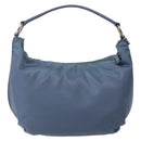 PRADA Shoulder Bag Nylon Light Blue Silver Auth 144144-2