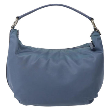 PRADA Shoulder Bag Nylon Light Blue Silver Auth 144144 - 0