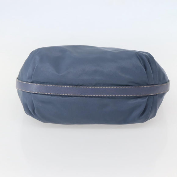 PRADA Shoulder Bag Nylon Light Blue Silver Auth 144144