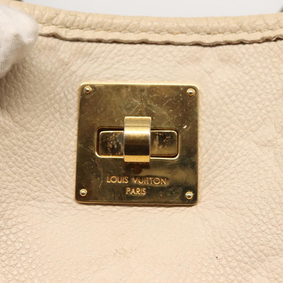 LOUIS VUITTON Monogram Empreinte Citadine PM Tote Bag Neige M40554 Auth 144145