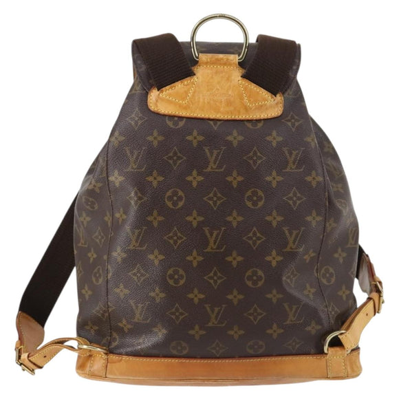 LOUIS VUITTON Monogram Montsouris GM Backpack M51135 LV Auth 144150