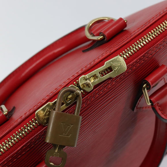 LOUIS VUITTON Epi Alma Hand Bag Castilian Red M52147 LV Auth 144152