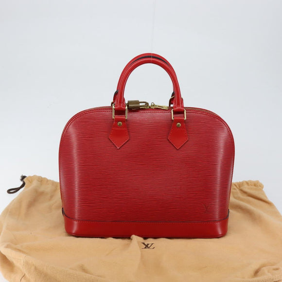 LOUIS VUITTON Epi Alma Hand Bag Castilian Red M52147 LV Auth 144152