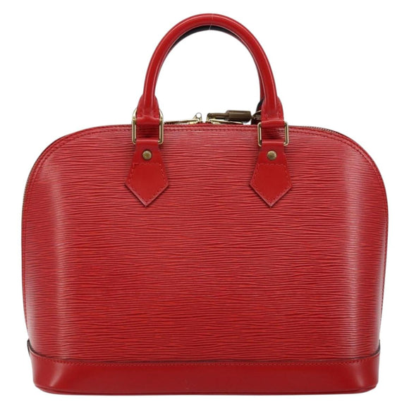 LOUIS VUITTON Epi Alma Hand Bag Castilian Red M52147 LV Auth 144152