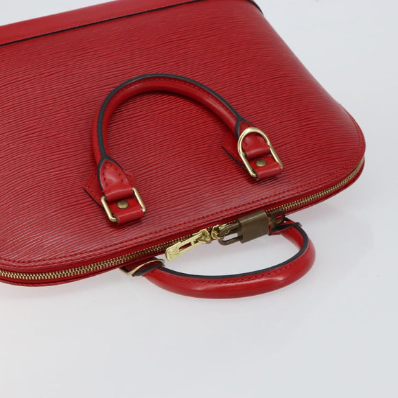 LOUIS VUITTON Epi Alma Hand Bag Castilian Red M52147 LV Auth 144152