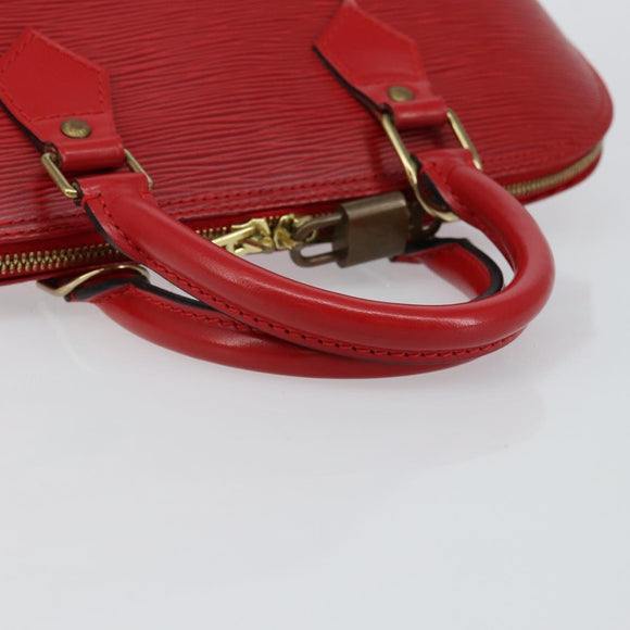 LOUIS VUITTON Epi Alma Hand Bag Castilian Red M52147 LV Auth 144152