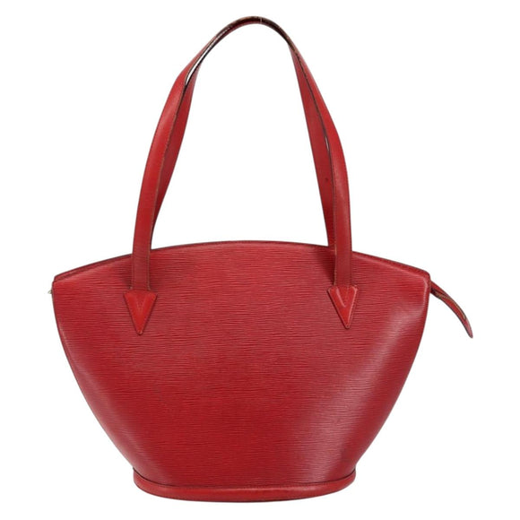 LOUIS VUITTON Epi Saint Jacques Shopping Shoulder Bag Red M52277 LV Auth 144153