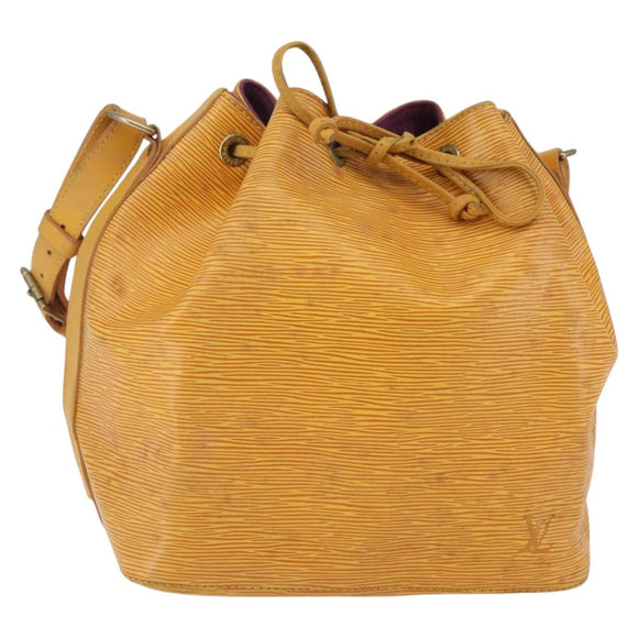 LOUIS VUITTON Epi Petit Noe Shoulder Bag Yellow M44109 LV Auth 144154