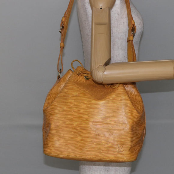 LOUIS VUITTON Epi Petit Noe Shoulder Bag Yellow M44109 LV Auth 144154