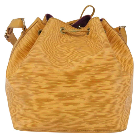 LOUIS VUITTON Epi Petit Noe Shoulder Bag Yellow M44109 LV Auth 144154