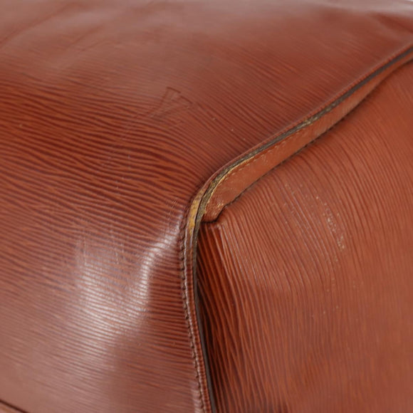 LOUIS VUITTON Epi Keepall 60 Boston Bag Vintage Brown M42948 LV Auth 144167
