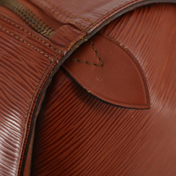 LOUIS VUITTON Epi Keepall 60 Boston Bag Vintage Brown M42948 LV Auth 144167