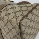 GUCCI GG Supreme Web Sherry Line Boston Bag PVC Beige Gold 40 02 007 Auth 144173-9