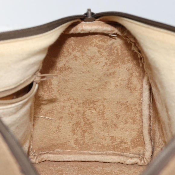 GUCCI GG Supreme Web Sherry Line Boston Bag PVC Beige Gold 40 02 007 Auth 144173