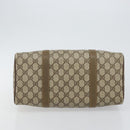 GUCCI GG Supreme Web Sherry Line Boston Bag PVC Beige Gold 40 02 007 Auth 144173-5