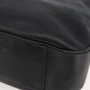 GUCCI Bamboo Shoulder Bag Leather Black Gold Auth 144177-9