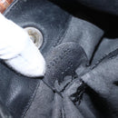 GUCCI Bamboo Shoulder Bag Leather Black Gold Auth 144177-12