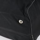 PRADA Boston Bag Nylon Black Silver Auth 144179-10