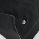 PRADA Boston Bag Nylon Black Silver Auth 144179-13