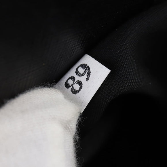 PRADA Boston Bag Nylon Black Silver Auth 144179