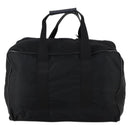 PRADA Boston Bag Nylon Black Silver Auth 144179-3