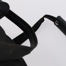 PRADA Boston Bag Nylon Black Silver Auth 144179-8