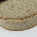 Christian Dior Honeycomb Canvas Shoulder Bag PVC Beige Auth 144185-11