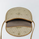 Christian Dior Honeycomb Canvas Shoulder Bag PVC Beige Auth 144185-15