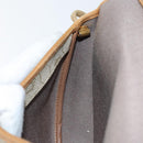 Christian Dior Honeycomb Canvas Shoulder Bag PVC Beige Auth 144185-19