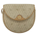 Christian Dior Honeycomb Canvas Shoulder Bag PVC Beige Auth 144185-2
