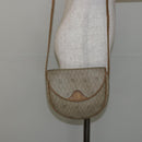 Christian Dior Honeycomb Canvas Shoulder Bag PVC Beige Auth 144185-20