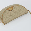 Christian Dior Honeycomb Canvas Shoulder Bag PVC Beige Auth 144185-6