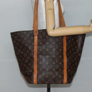 LOUIS VUITTON Monogram Sac Shopping Tote Bag M51108 LV Auth 144190-23