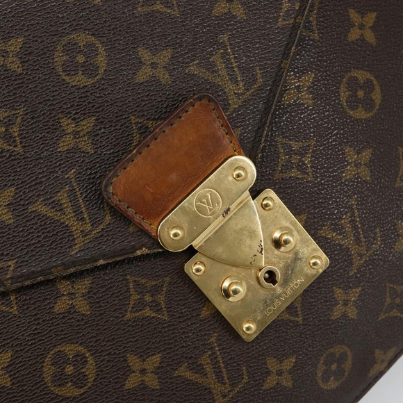 LOUIS VUITTON Monogram Serviette Conseiller Briefcase M53331 LV Auth 144202