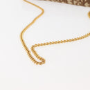 Christian Dior Trotter Canvas Chain Shoulder Bag Brown Gold Auth 144207-7