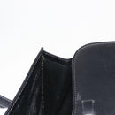 Christian Dior Hand Bag Leather Black Gold Auth 144209-22