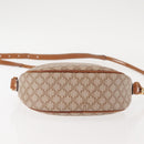 CELINE Macadam Canvas Shoulder Bag PVC Beige Gold Auth 144212-5