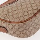 CELINE Macadam Canvas Shoulder Bag PVC Beige Gold Auth 144212-15