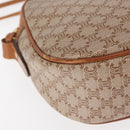 CELINE Macadam Canvas Shoulder Bag PVC Beige Gold Auth 144212-9