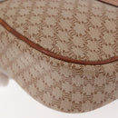 CELINE Macadam Canvas Shoulder Bag PVC Beige Gold Auth 144212-17