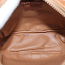 CELINE Macadam Canvas Shoulder Bag PVC Beige Gold Auth 144212-11