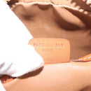 CELINE Macadam Canvas Shoulder Bag PVC Beige Gold Auth 144212-12