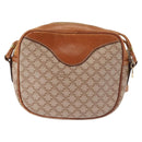 CELINE Macadam Canvas Shoulder Bag PVC Beige Gold Auth 144212-2