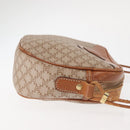 CELINE Macadam Canvas Shoulder Bag PVC Beige Gold Auth 144212-3