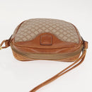 CELINE Macadam Canvas Shoulder Bag PVC Beige Gold Auth 144212-6