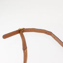 CELINE Macadam Canvas Shoulder Bag PVC Beige Gold Auth 144212-14