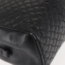 BOTTEGA VENETA INTRECCIATO Clutch Bag Leather Black Auth 144213-9
