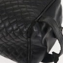 BOTTEGA VENETA INTRECCIATO Clutch Bag Leather Black Auth 144213-14
